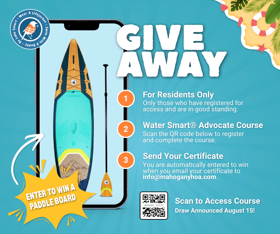 Water Smart Advocate Course paddleboard giveaway: enter to win a paddleboard