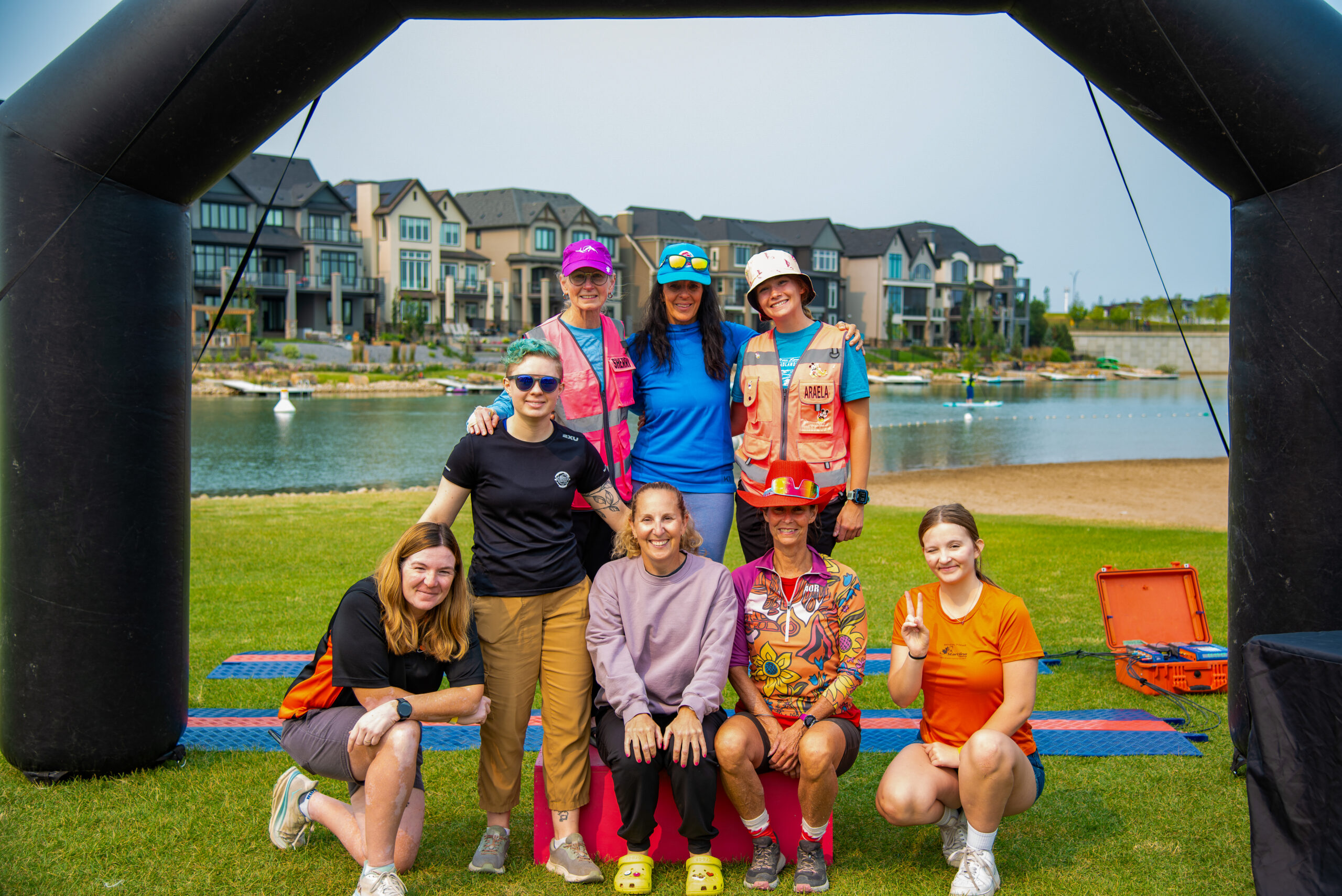RnR Premier Events team on-site organizing the Beach 2 Beach open water swim